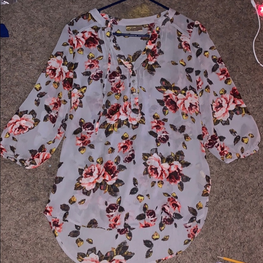 Women’s Quarter Sleeve Floral Blouse